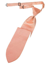 Cardi Pre-Tied Coral Herringbone Necktie