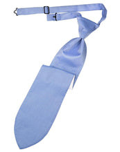 Cardi Pre-Tied Cornflower Herringbone Necktie