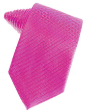 Cardi Self Tie Fuchsia Herringbone Necktie