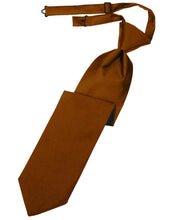 Cardi Pre-Tied Cognac Luxury Satin Necktie