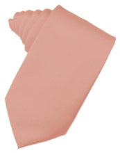 Cardi Self Tie Coral Luxury Satin Necktie