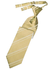 Cardi Pre-Tied Harvest Maize Striped Satin Necktie