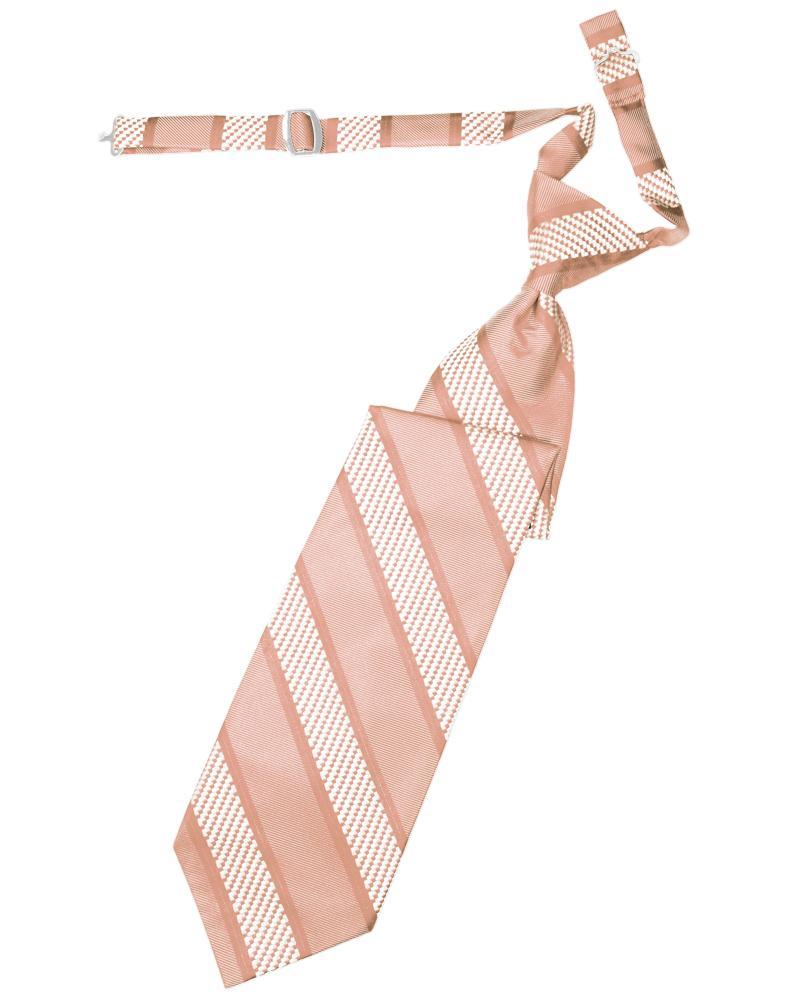 Peach Venetian Stripe Necktie Peach Venetian Stripe Necktie