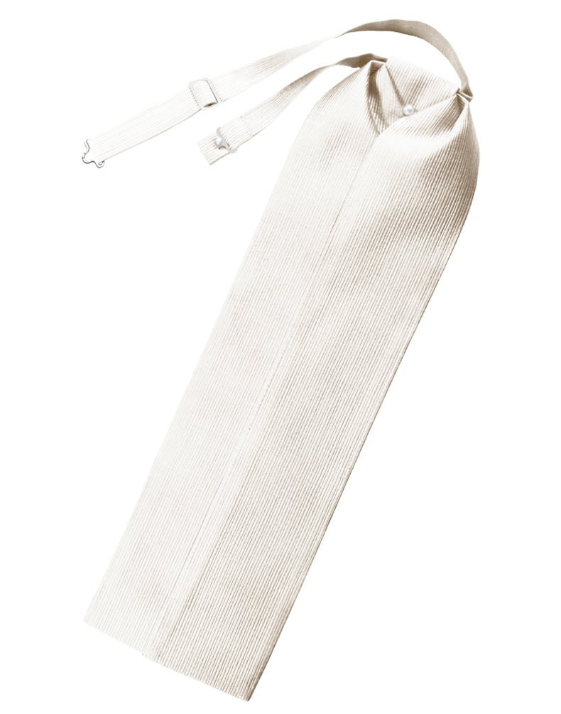 Ivory Faille Silk Ascot Ivory Faille Silk Ascot