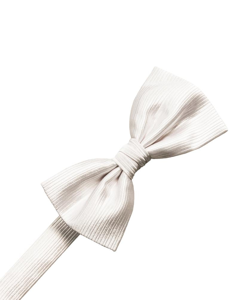 Cristoforo Cardi Ivory Faille Silk Bow Tie