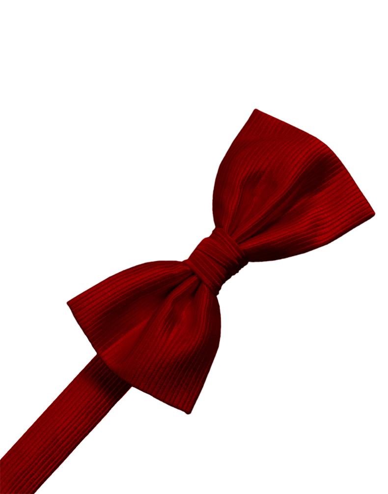 Cristoforo Cardi Red Faille Silk Bow Tie