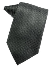Cardi Self Tie Asphalt Herringbone Necktie