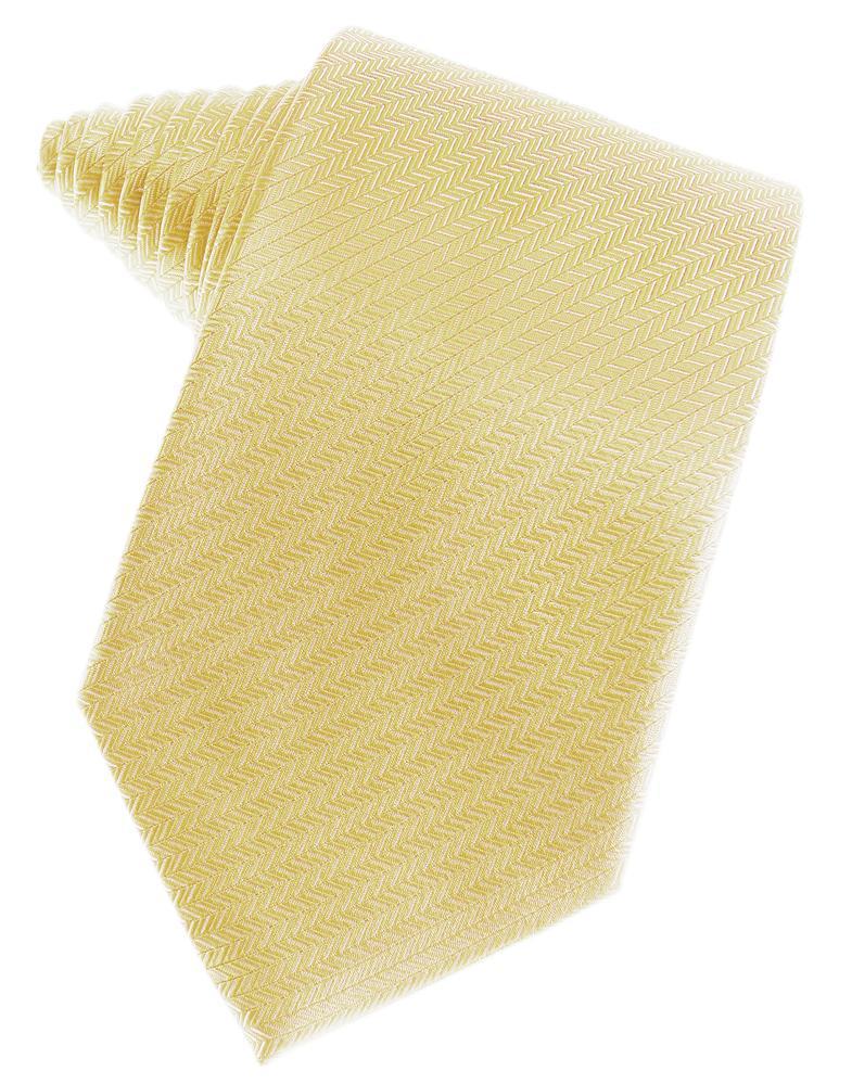 Cardi Self Tie Buttercup Herringbone Necktie