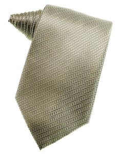 Cardi Self Tie Champagne Herringbone Necktie