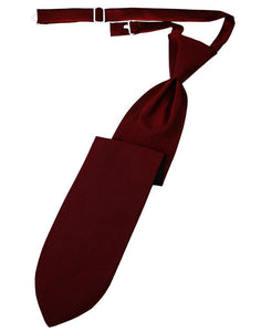 Cardi Claret Herringbone Kids Necktie