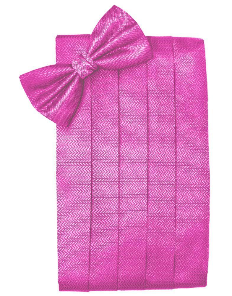 Cardi Fuchsia Herringbone Cummerbund