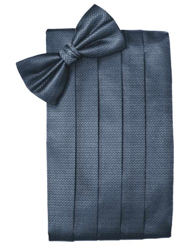 Cardi Haze Blue Herringbone Cummerbund