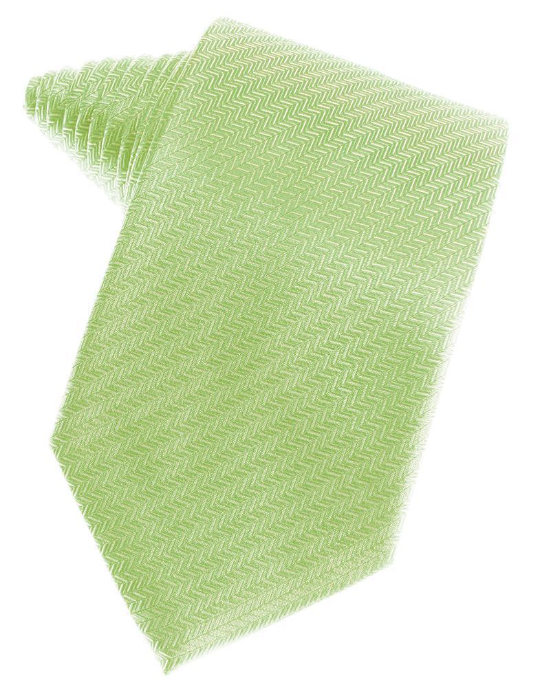 Cardi Self Tie Kiwi Herringbone Necktie