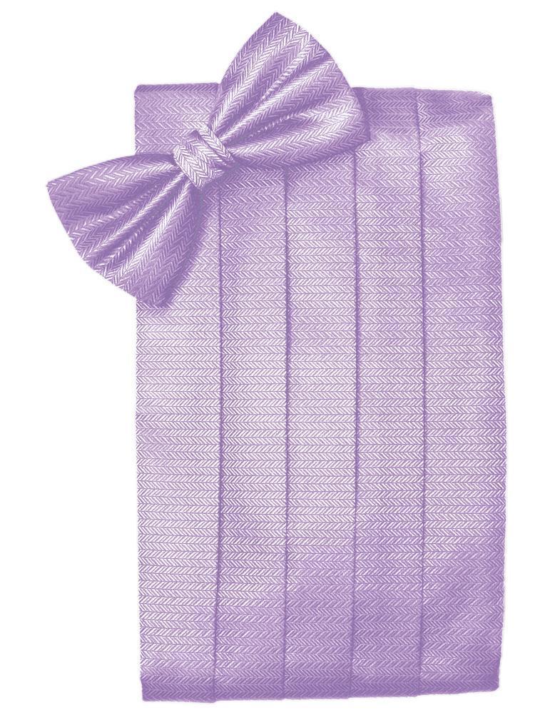 Cardi Lavender Herringbone Cummerbund