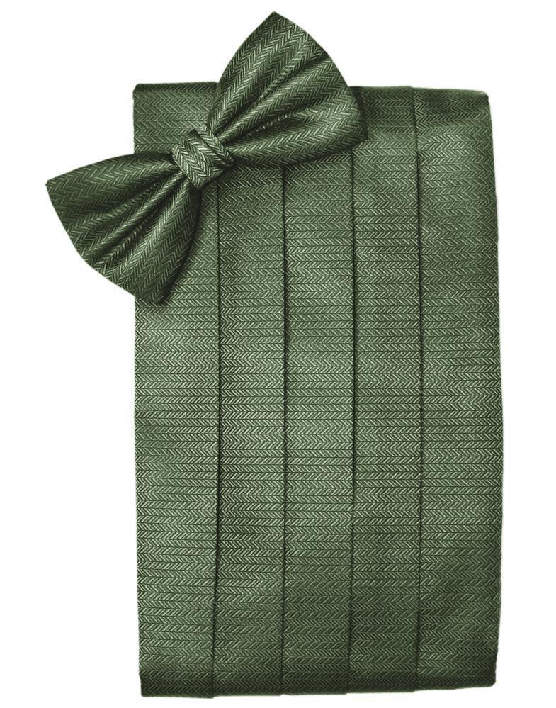 Cardi Sage Herringbone Cummerbund