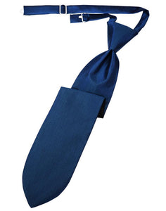 Cardi Sapphire Herringbone Kids Necktie