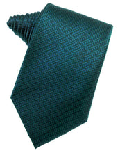 Cardi Self Tie Teal Herringbone Necktie