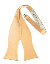 Cardi Self Tie Apricot Luxury Satin Bow Tie