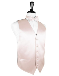 Cardi Blush Luxury Satin Tuxedo Vest