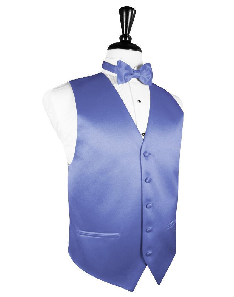 Cornflower Luxury Satin Tuxedo Vest Cornflower Luxury Satin Tuxedo Vest