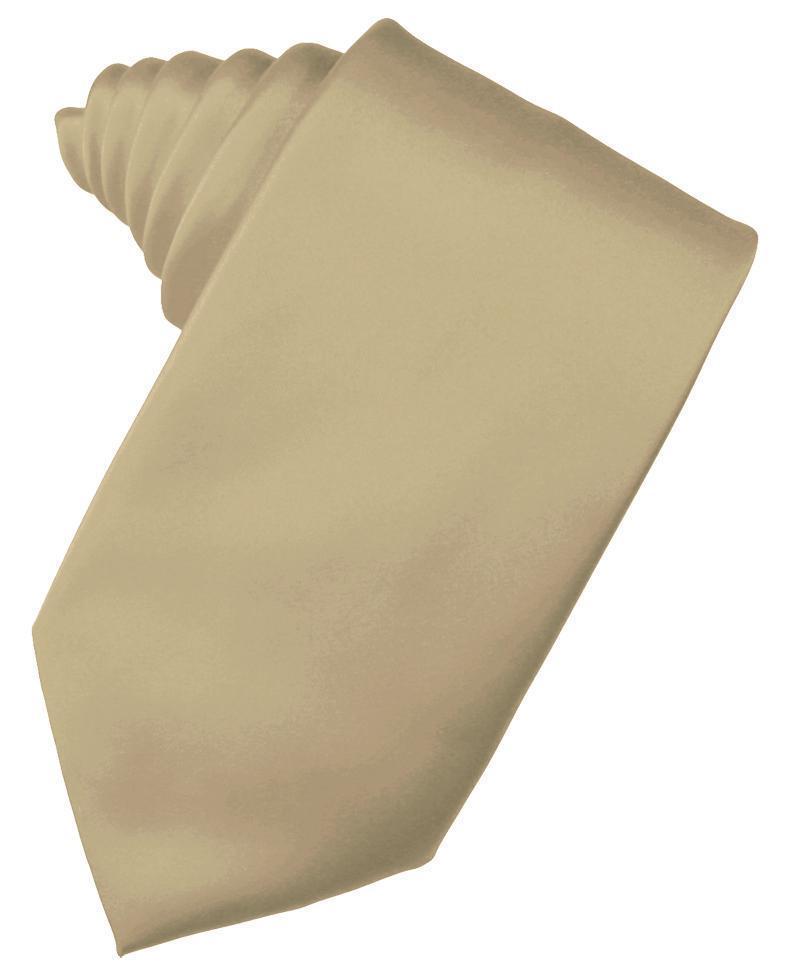 Cardi Self Tie Golden Luxury Satin Necktie