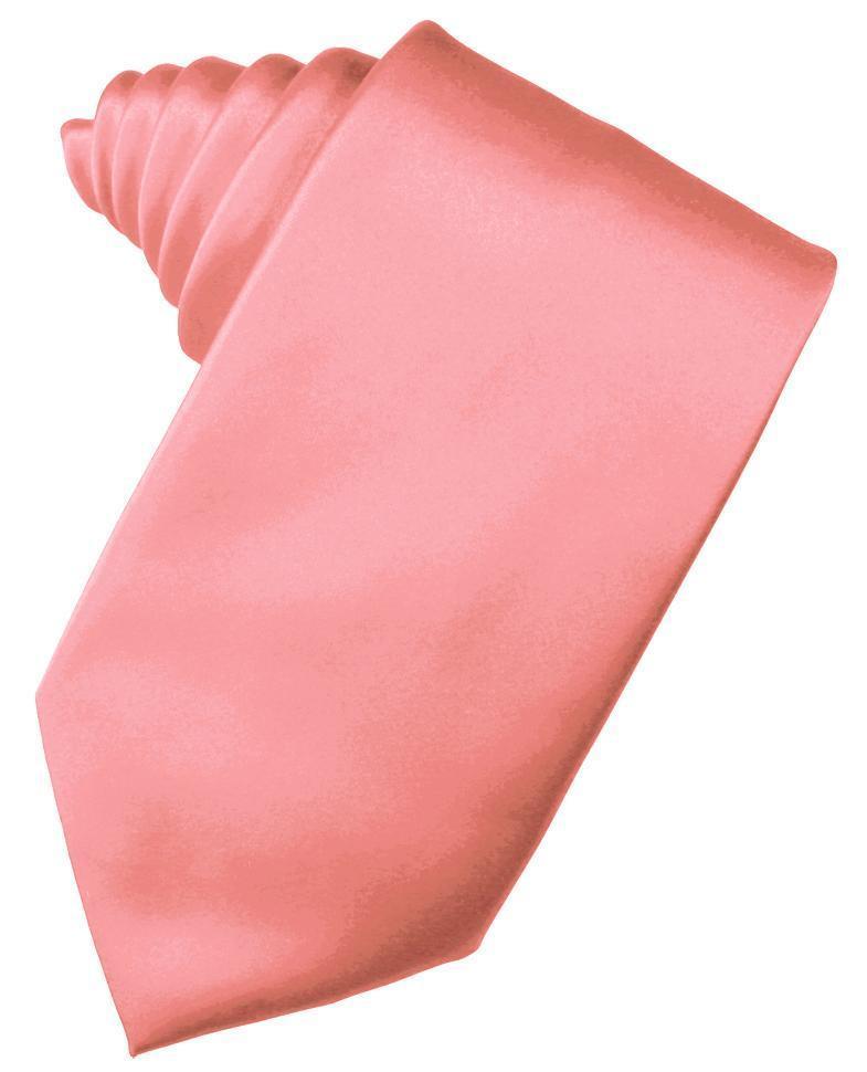 Cardi Self Tie Guava Luxury Satin Necktie