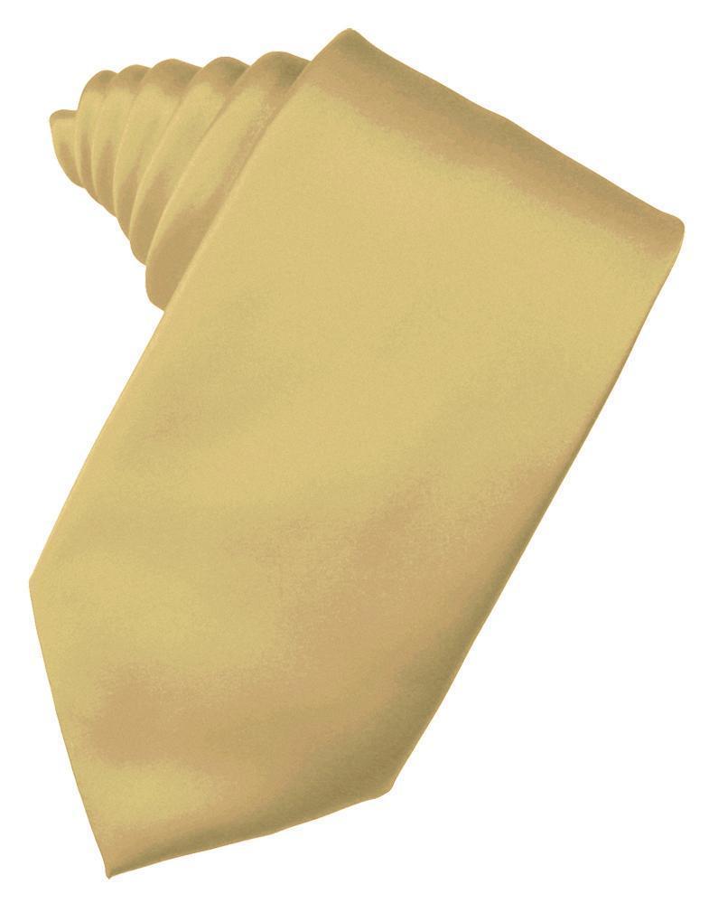 Cardi Self Tie Harvest Maize Luxury Satin Necktie