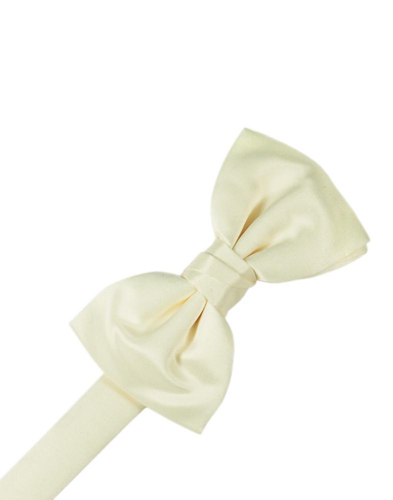 Cardi Ivory Luxury Satin Kids Bow Tie