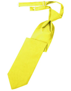 Cardi Lemon Luxury Satin Kids Necktie