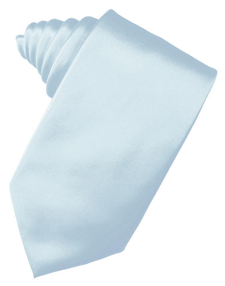Cardi Self Tie Light Blue Luxury Satin Necktie
