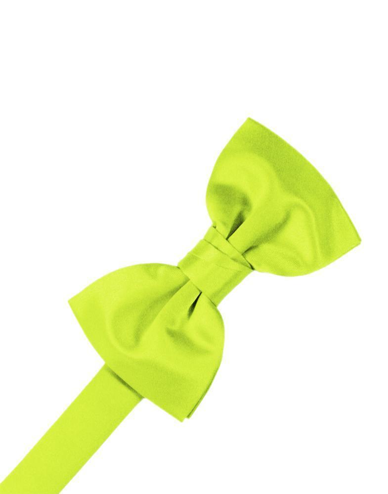 Cardi Pre-Tied Lime Luxury Satin Bow Tie