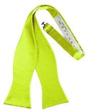 Cardi Self Tie Lime Luxury Satin Bow Tie