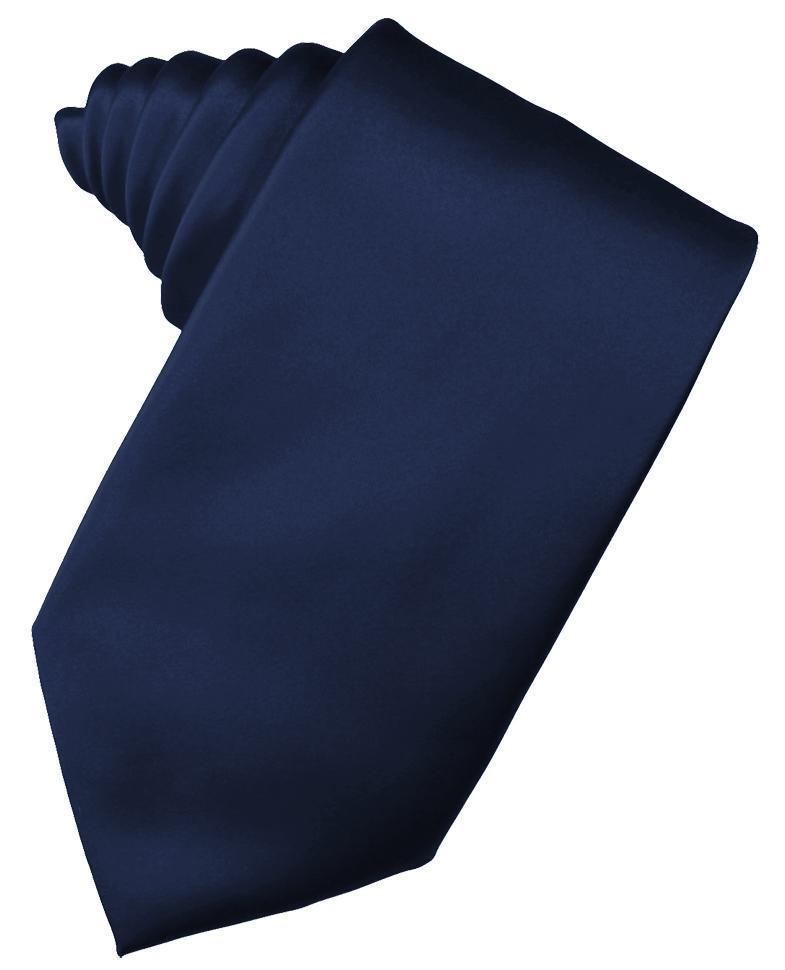 Cardi Self Tie Marine Luxury Satin Necktie
