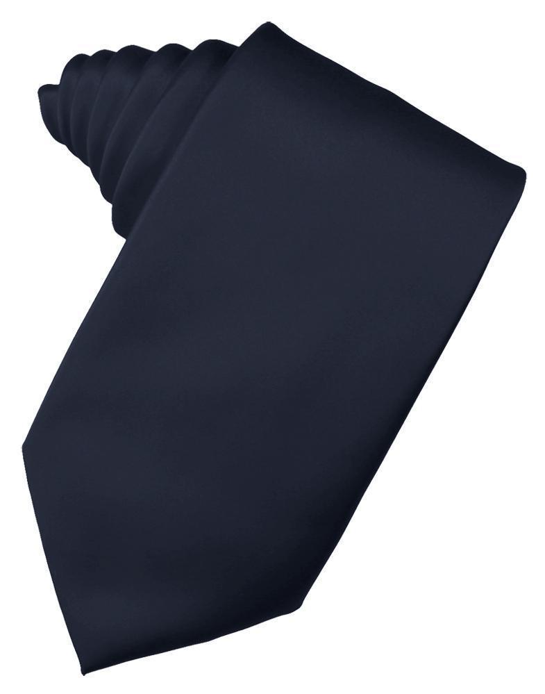 Cardi Self Tie Midnight Luxury Satin Necktie