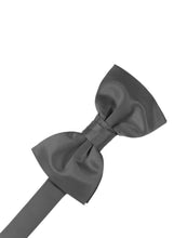 Cardi Pewter Luxury Satin Bow Tie