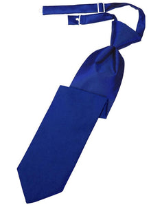 Cardi Pre-Tied Royal Blue Luxury Satin Necktie