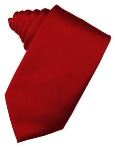 Cardi Self Tie Scarlet Luxury Satin Necktie