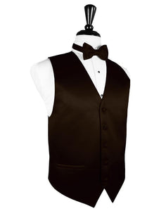 Cardi Truffle Luxury Satin Tuxedo Vest