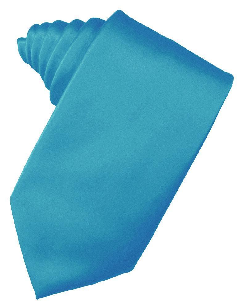 Cardi Self Tie Turquoise Luxury Satin Necktie