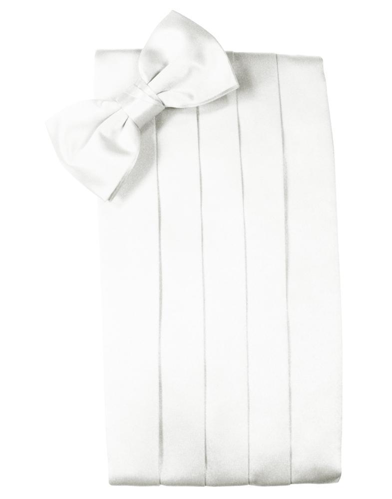 Cardi White Luxury Satin Cummerbund