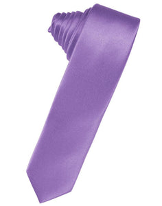 Cardi Self Tie Wisteria Luxury Satin Skinny Necktie