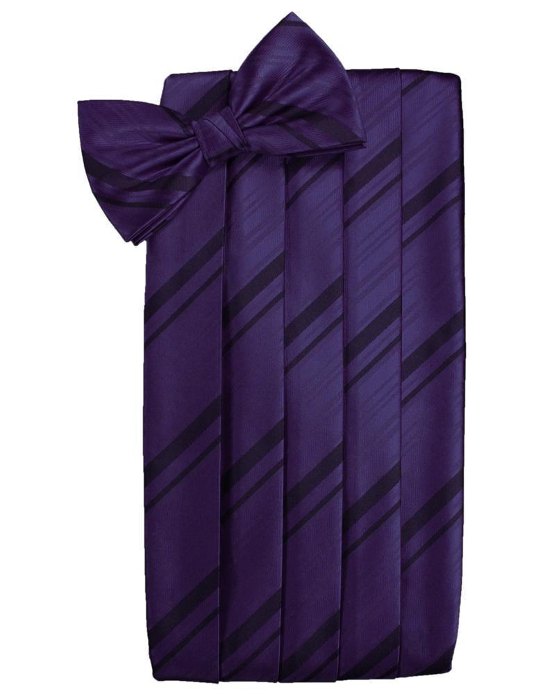 Cardi Amethyst Kids Striped Satin Cummerbund