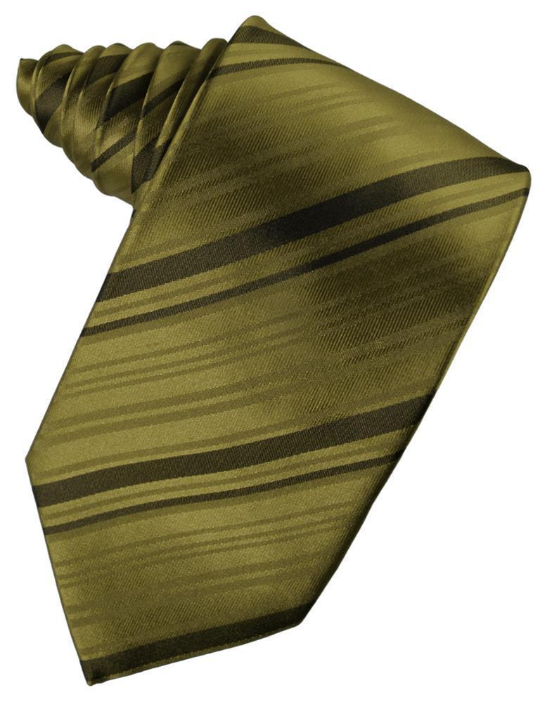 Cardi Self Tie Fern Striped Satin Necktie