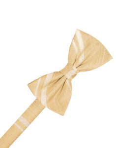 Cardi Harvest Maize Striped Satin Kids Bow Tie