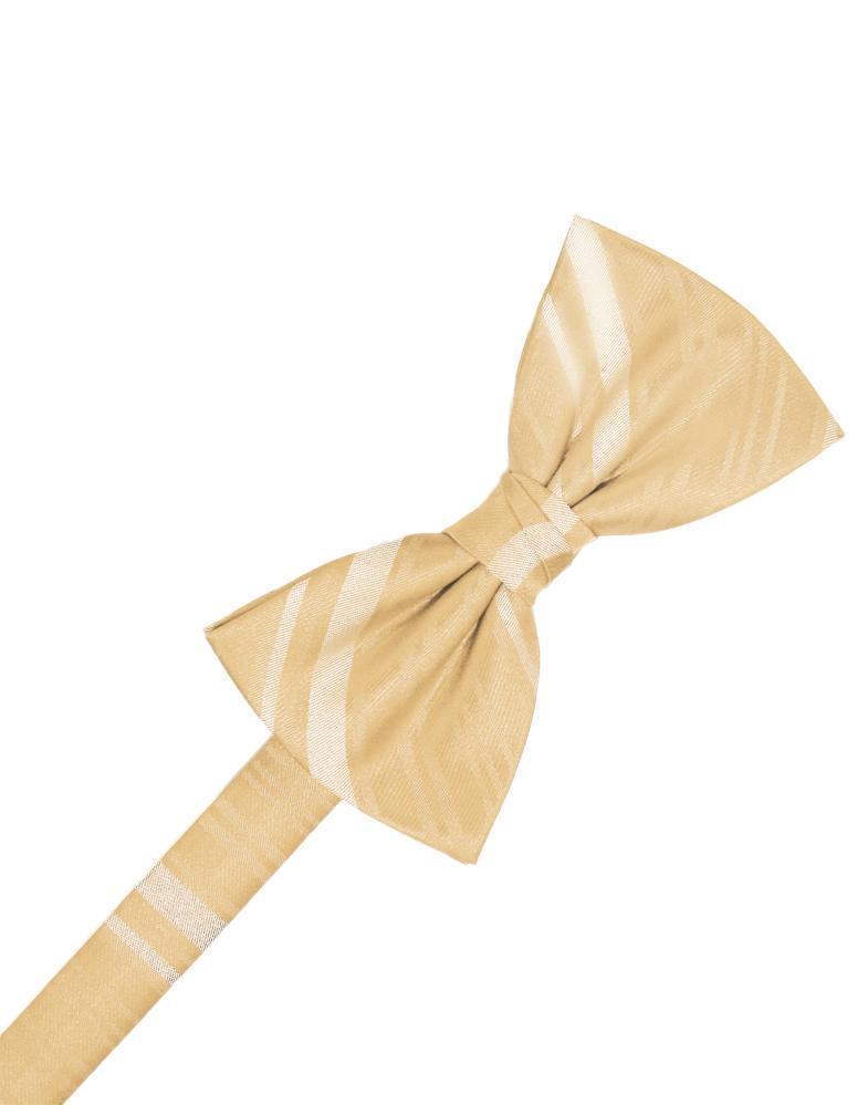 Cardi Harvest Maize Striped Satin Kids Bow Tie