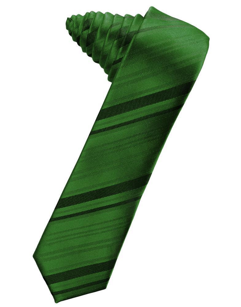 Cardi Self Tie Hunter Striped Satin Skinny Necktie