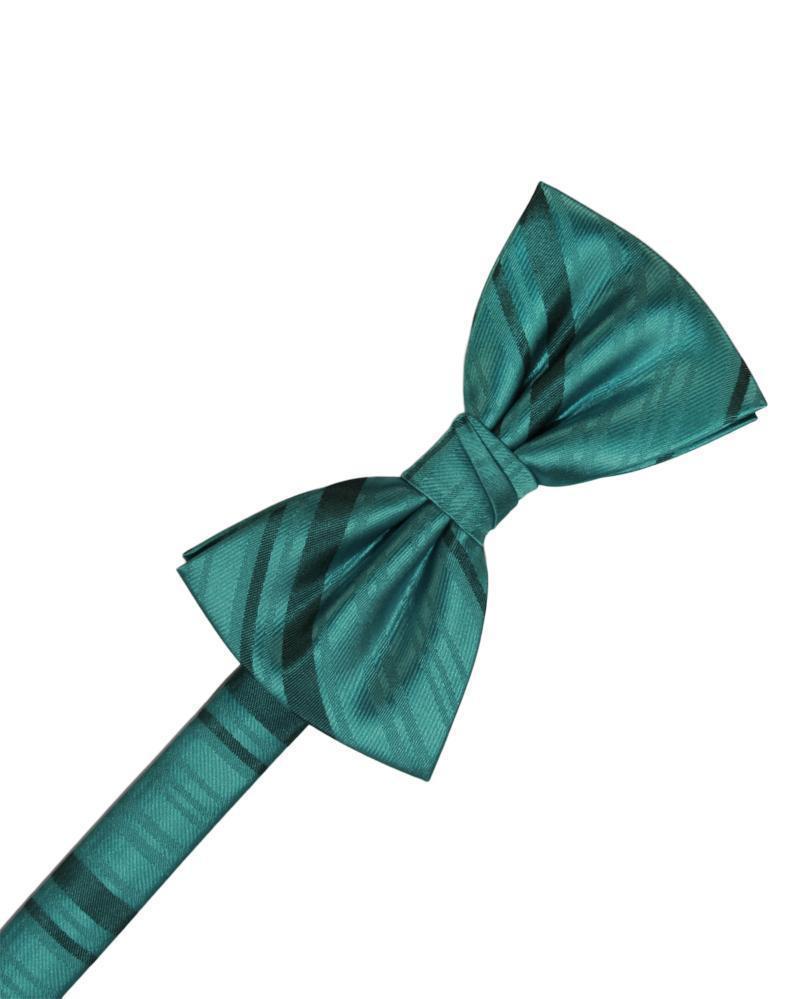 Cardi Jade Striped Satin Kids Bow Tie