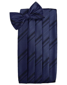 Cardi Marine Kids Striped Satin Cummerbund