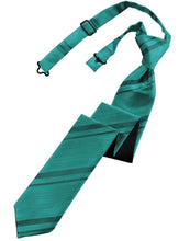 Cardi Pre-Tied Oasis Striped Satin Skinny Necktie