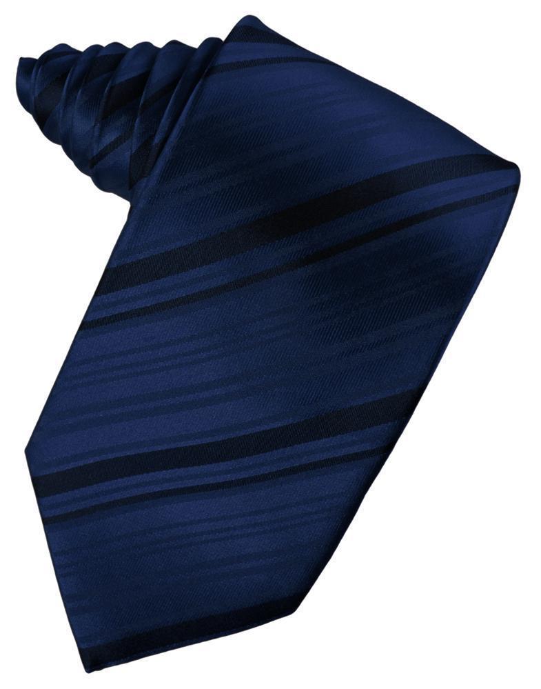 Cardi Self Tie Peacock Striped Satin Necktie